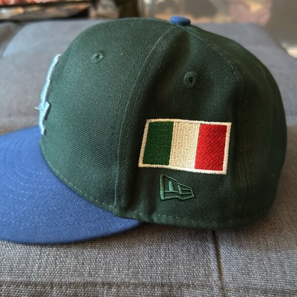 Los Angeles Dodgers New Era Logo 59 Mens Fitted Baseball Cap. Size 7.25 in. - Picture 5 of 10